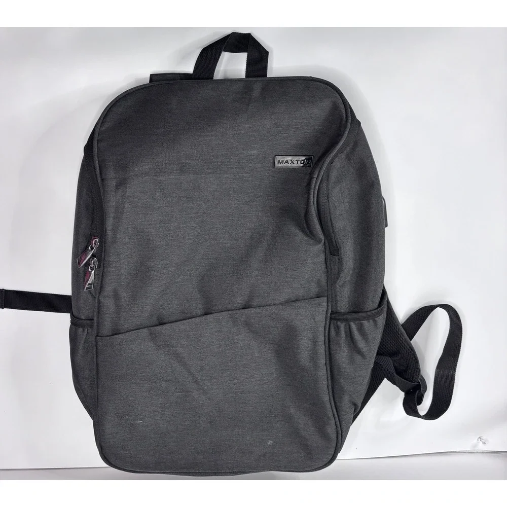 MAXTOP Deep Storage Laptop Backpack with USB Charging Port Water Resistant